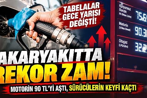 Akaryakıtta Gece Yarısı Şoku! Benzin ve Motorine Rekor Zam Geldi