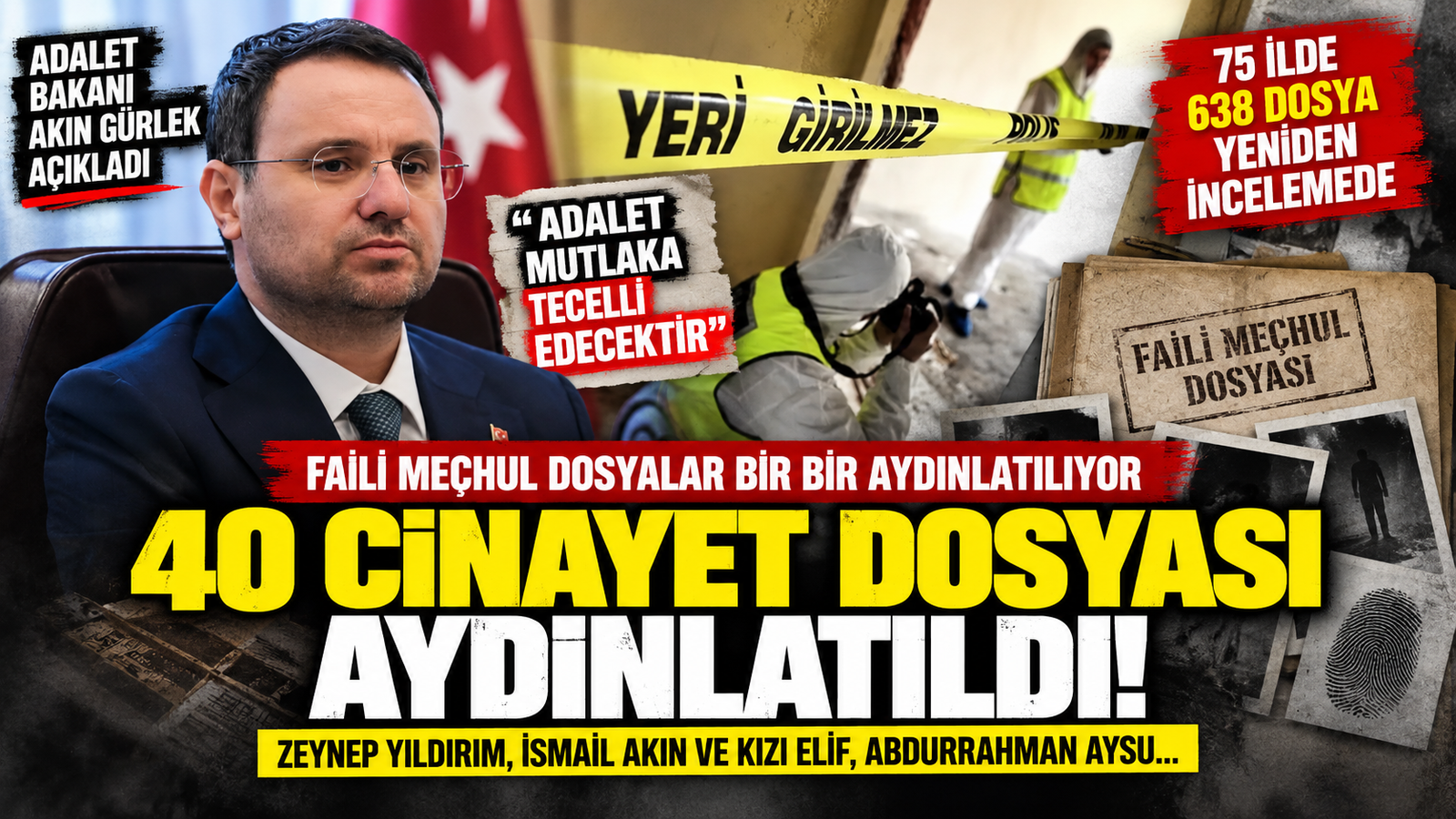 Yıllardır Çözülemeyen Dosyalar Tek Tek Açılıyor! 40 Faili Meçhul Cinayet Aydınlatıldı