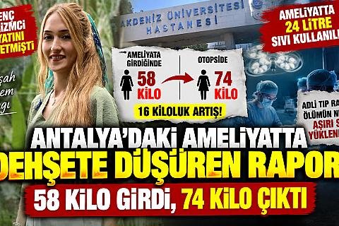 Antalya’daki Ameliyatta Dehşete Düşüren Rapor! 58 Kilo Girdi, 74 Kilo Çıktı