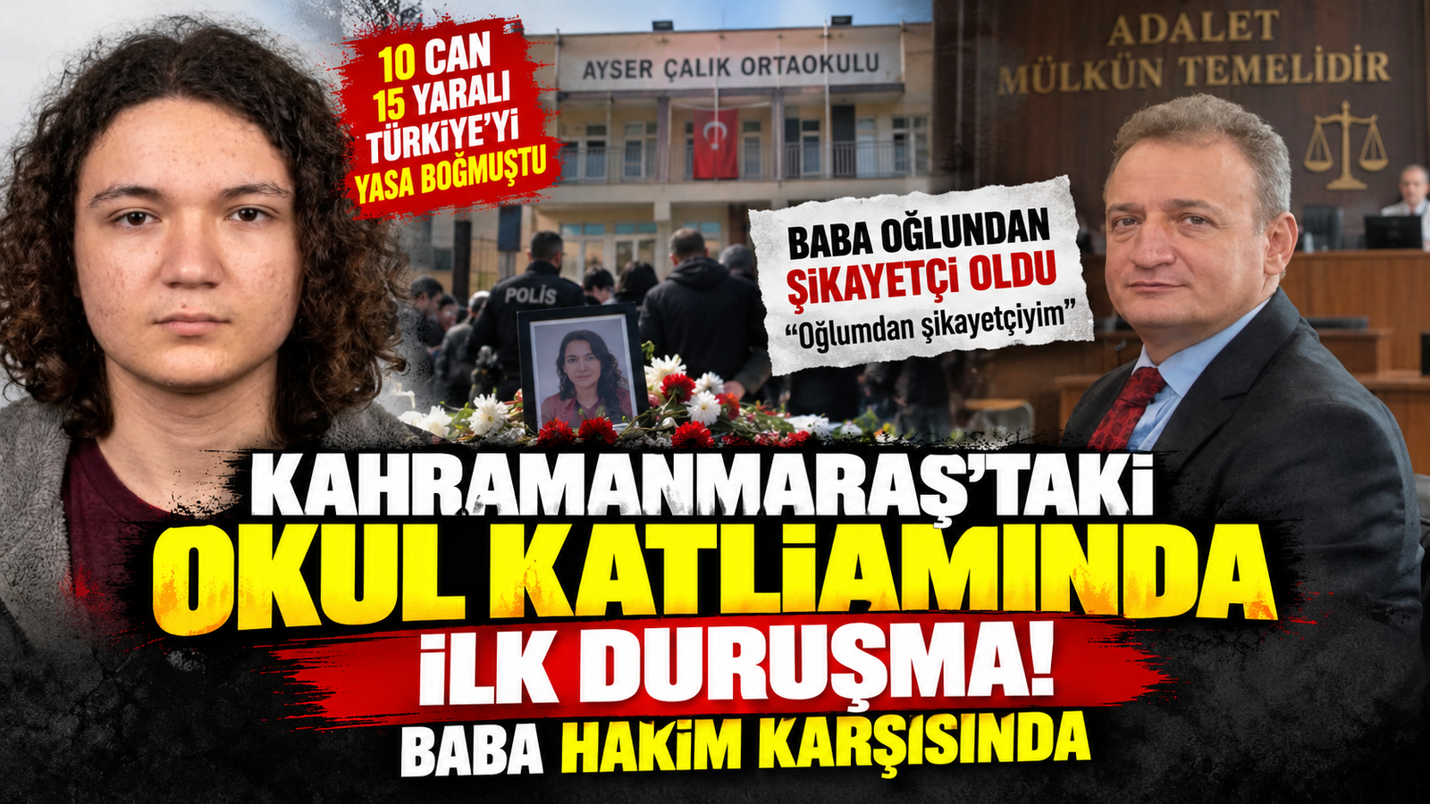 Kahramanmaraş’taki Okul Katliamında İlk Duruşma! Baba Hakim Karşısında
